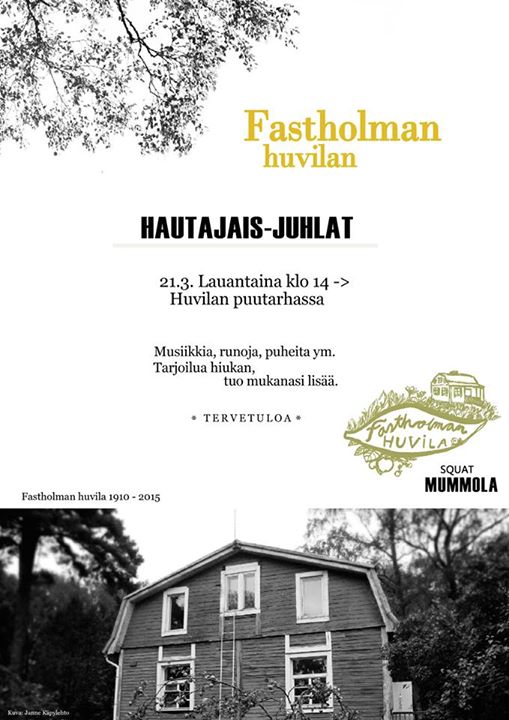 Juliste: Mummolan hautajais-juhlat